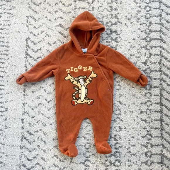 Vtg Disney Tigger Fleece Footed Sleepever - Picture 1 of 5